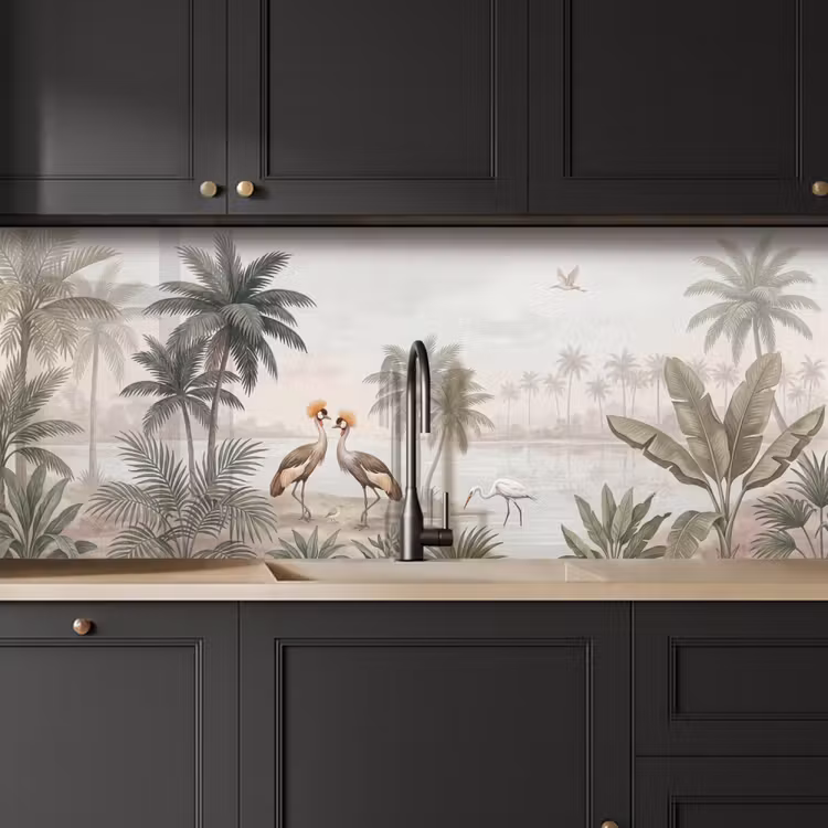 Schienale cucina - Gru - Palme - Tropicale — 6
