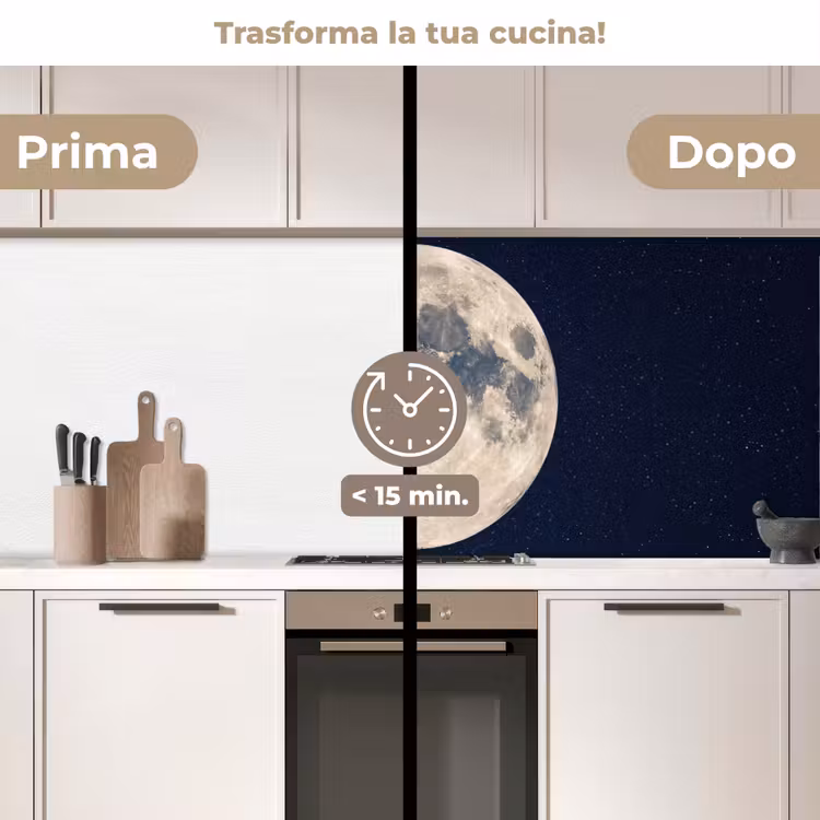 Schienale cucina - Spazio - Luna - Cosmo — 3