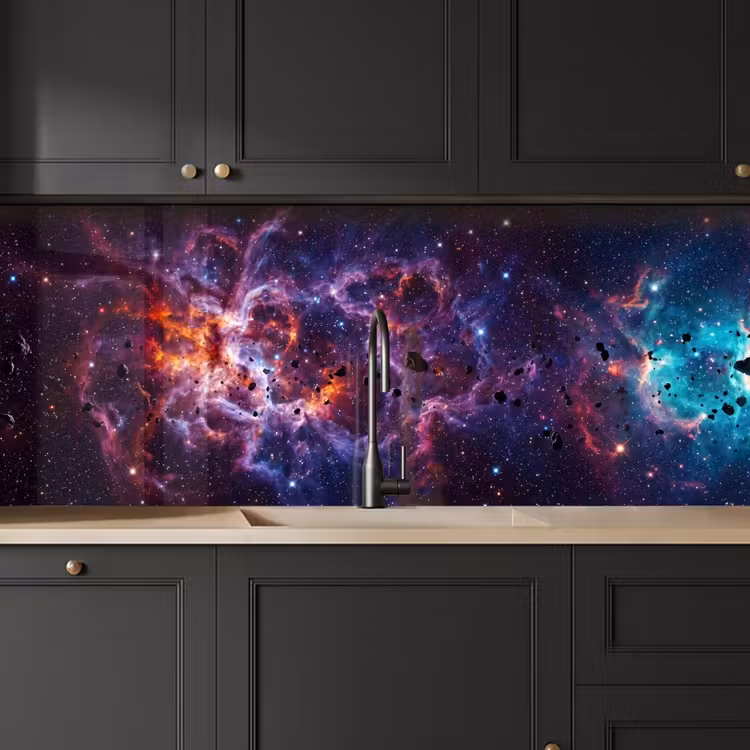 Schienale cucina - Spazio - Stelle - Astratto - Colorato — 6