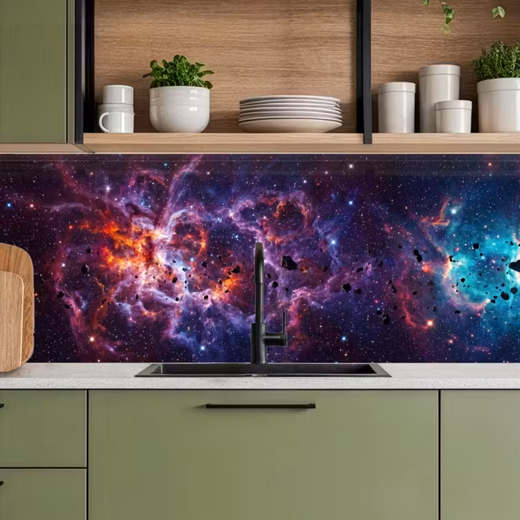 Schienale cucina - Spazio - Stelle - Astratto - Colorato — 8