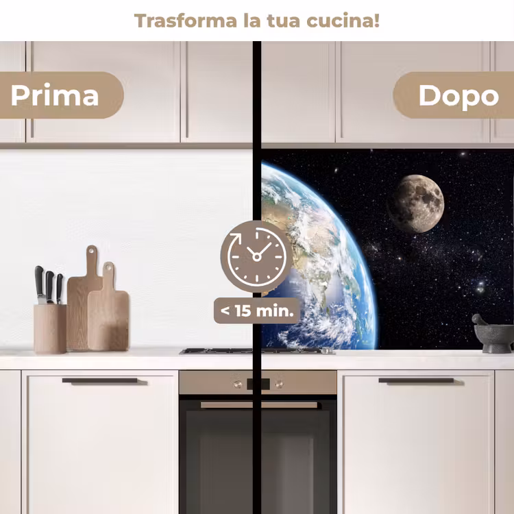 Schienale cucina - Terra - Spazio - Blu - Verde — 3