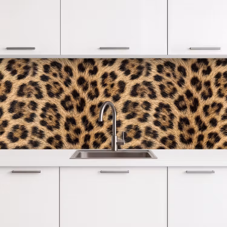 Schienale cucina - Leopardo - Cappotto - Classico - Marrone — 4