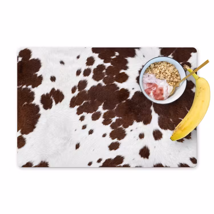 Tovaglietta – 6 pezzi - Pelle bovina - Classica - Marrone — 1