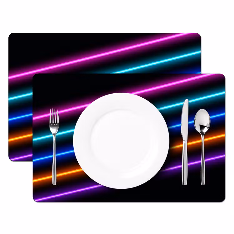 Tovaglietta – 6 pezzi - Estetica - Retro - Neon — 2