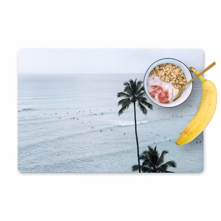 Tovaglietta – 6 pezzi - Oceano - Palme - Surfisti — 1