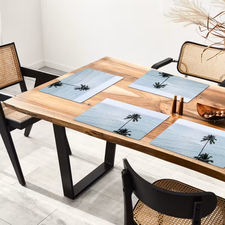 Tovaglietta – 6 pezzi - Oceano - Palme - Surfisti — 4