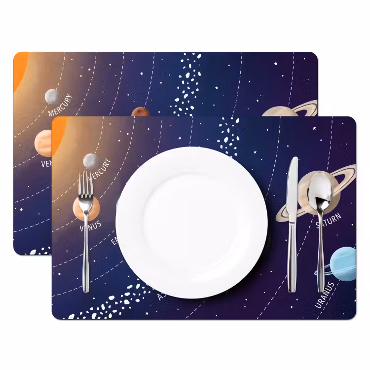 Tovaglietta – 6 pezzi - Sistema planetario - Spazio - Illustrazione — 2