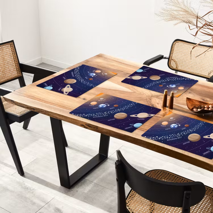 Tovaglietta – 6 pezzi - Sistema planetario - Spazio - Illustrazione — 4