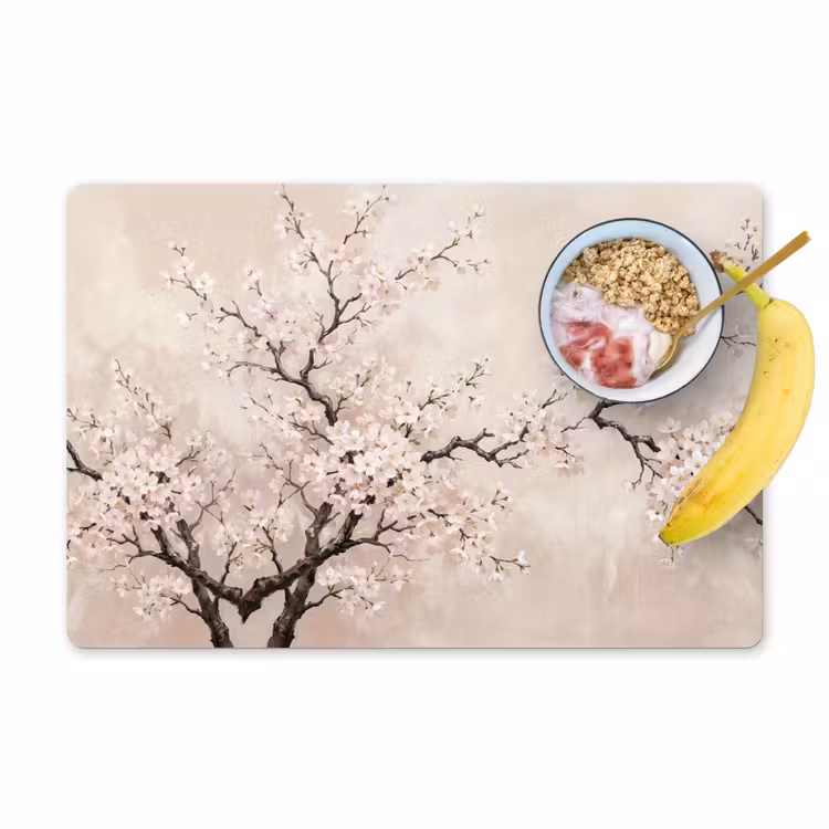 Tovaglietta – 6 pezzi - Blossom - Illustrazione - Taupe — 1