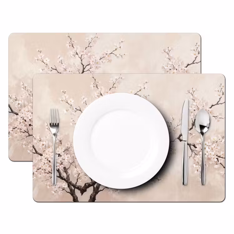 Tovaglietta – 6 pezzi - Blossom - Illustrazione - Taupe — 2