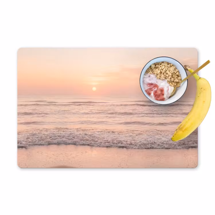 Tovaglietta – 6 pezzi - Sole - Spiaggia - Rosa — 1
