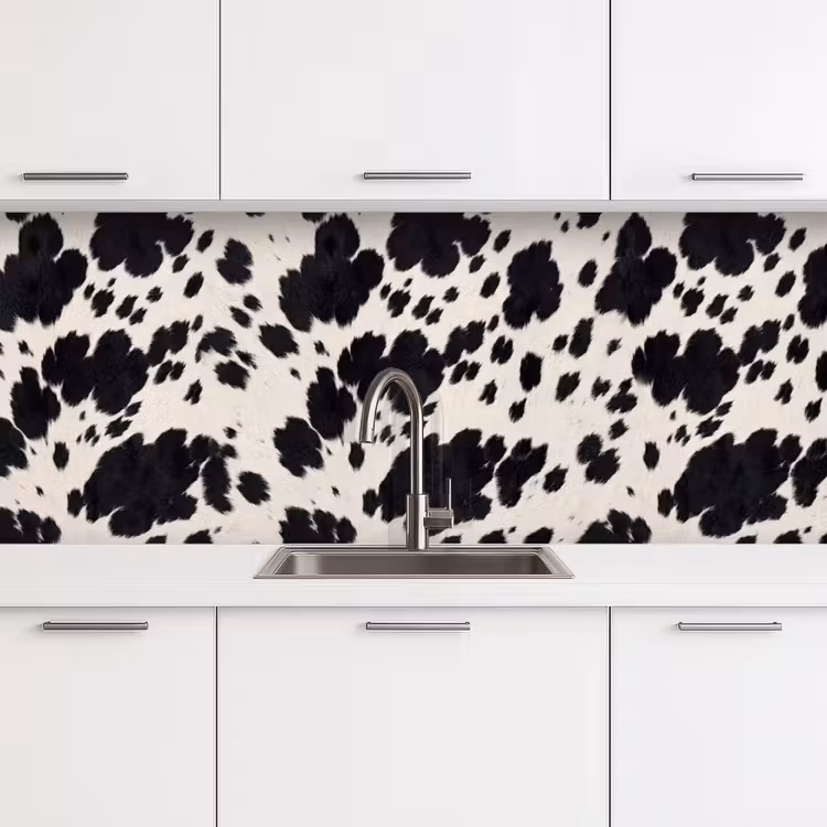 Schienale cucina - Modello - Cappotto - Nero - Bianco — 4