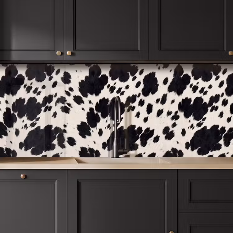 Schienale cucina - Modello - Cappotto - Nero - Bianco — 6