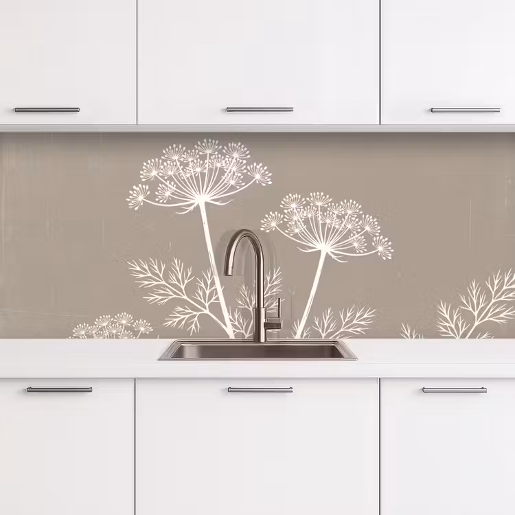 Schienale cucina - Grafica - Flutesweed - Taupe — 4