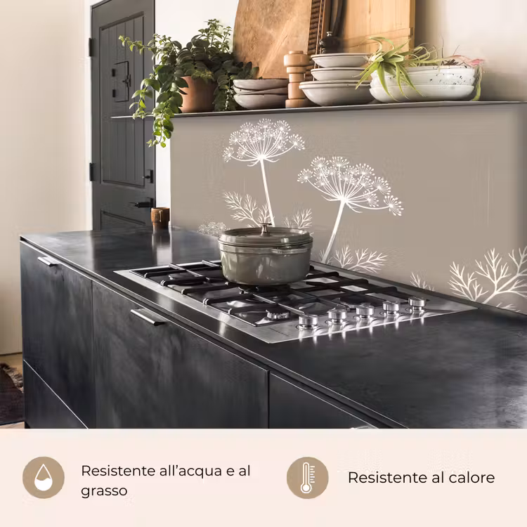 Schienale cucina - Grafica - Flutesweed - Taupe — 5