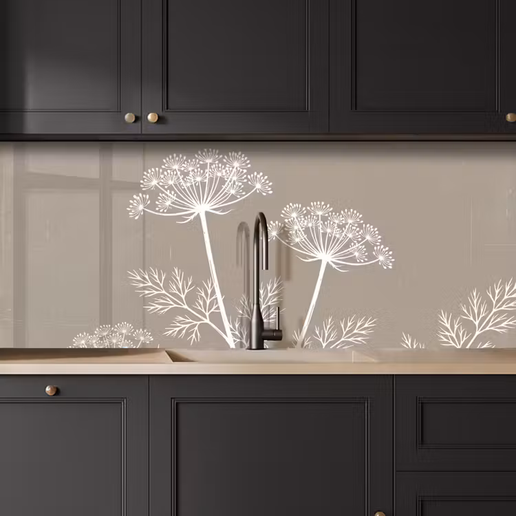 Schienale cucina - Grafica - Flutesweed - Taupe — 6
