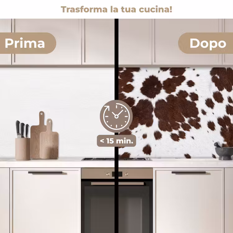 Schienale cucina - Pelle bovina - Classica - Marrone — 3