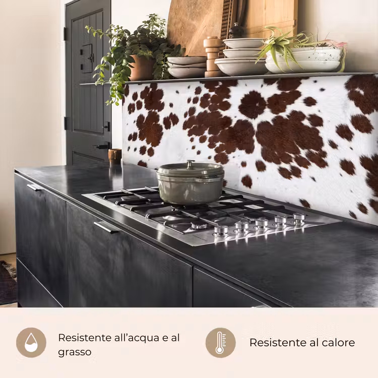 Schienale cucina - Pelle bovina - Classica - Marrone — 5