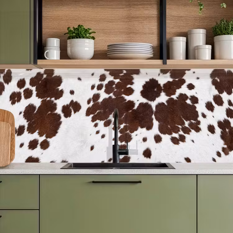 Schienale cucina - Pelle bovina - Classica - Marrone — 8