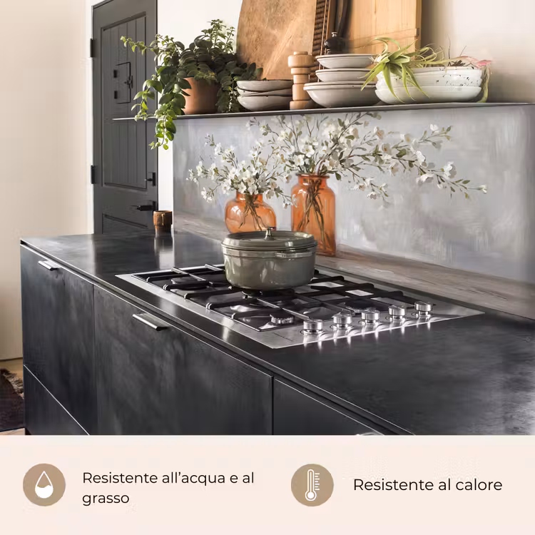 Schienale cucina - Vasi - Fiori - Arancione — 5