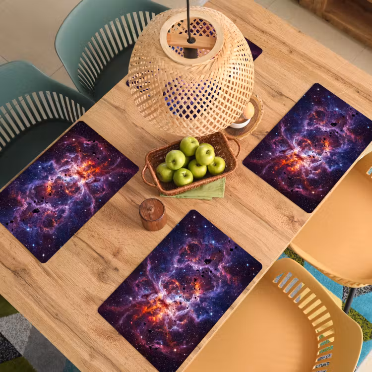 Tovaglietta – 6 pezzi - Spazio - Stelle - Astratto - Colorato — 3