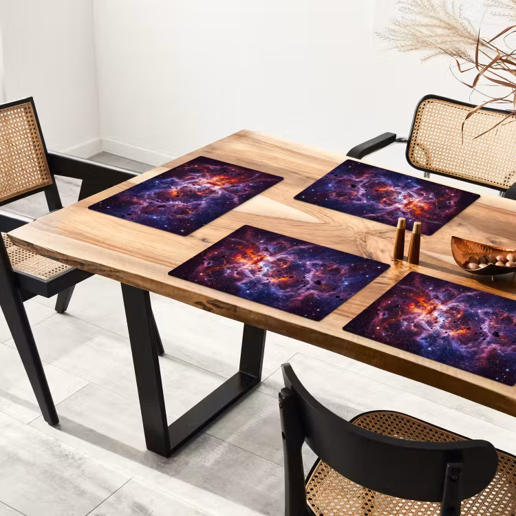 Tovaglietta – 6 pezzi - Spazio - Stelle - Astratto - Colorato — 4