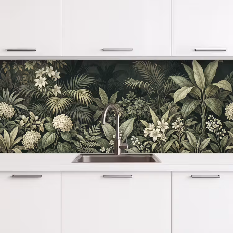 Schienale cucina - Giungla - Foglie - Botanico - Verde — 4