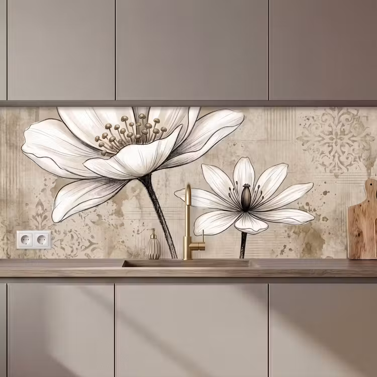 Schienale cucina - Moderno - Design - Bianco — 1