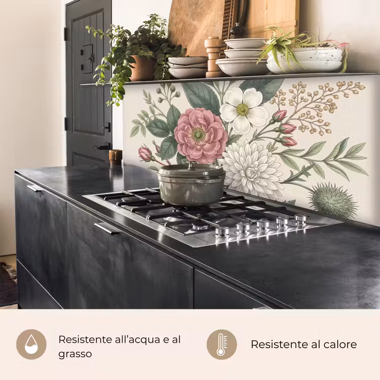 Schienale cucina - Romantico - Design - Colorato — 5