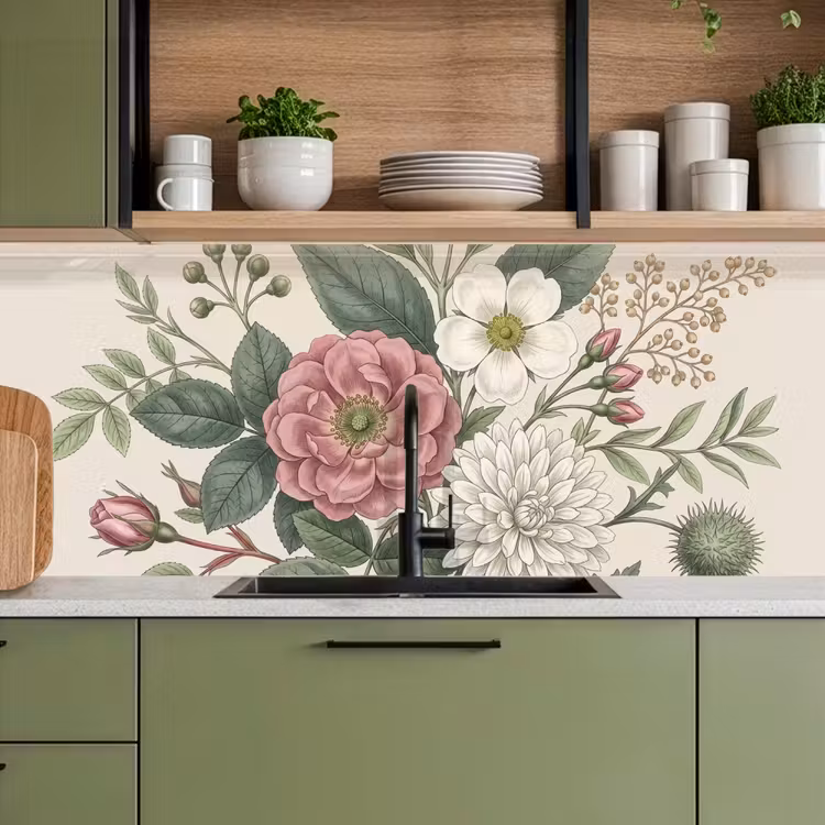 Schienale cucina - Romantico - Design - Colorato — 8