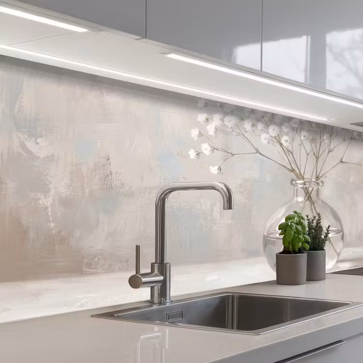Schienale cucina - Plasterwort - Vaso - Bianco — 2
