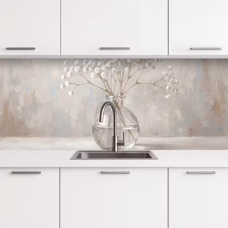Schienale cucina - Plasterwort - Vaso - Bianco — 4