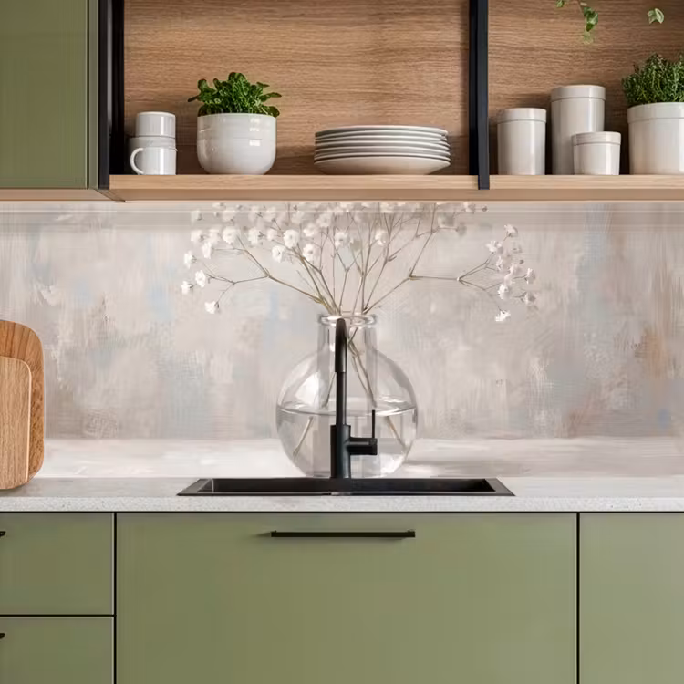 Schienale cucina - Plasterwort - Vaso - Bianco — 8