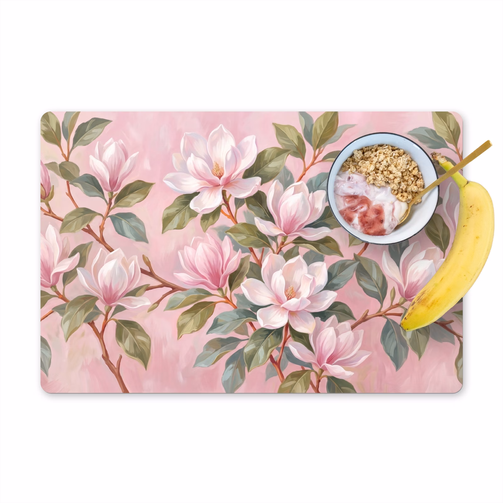 Tovaglietta – 6 pezzi - Magnolie - Motivo - Rosa — 1