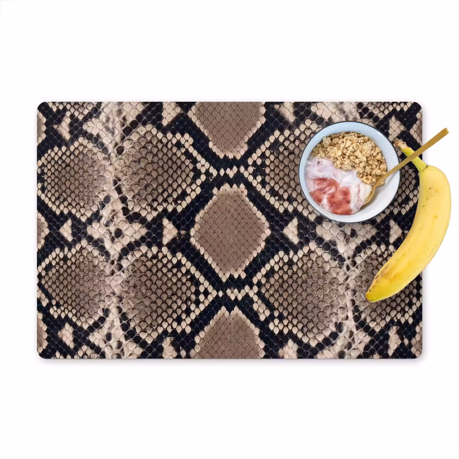 Tovaglietta – 6 pezzi - Stampa serpente - Pitone - Marrone — 1