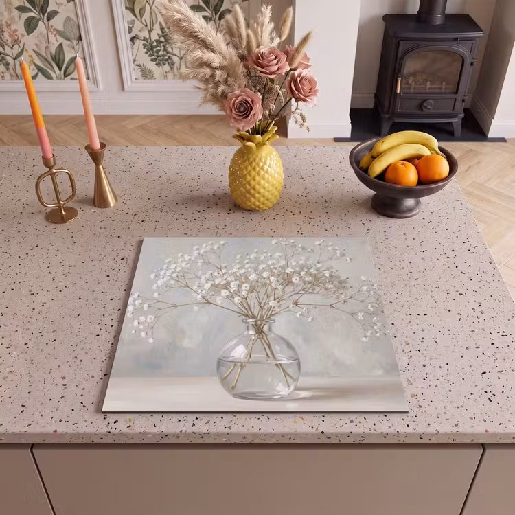Protezione piano induzione - Vaso - Gesso - Bianco — 3