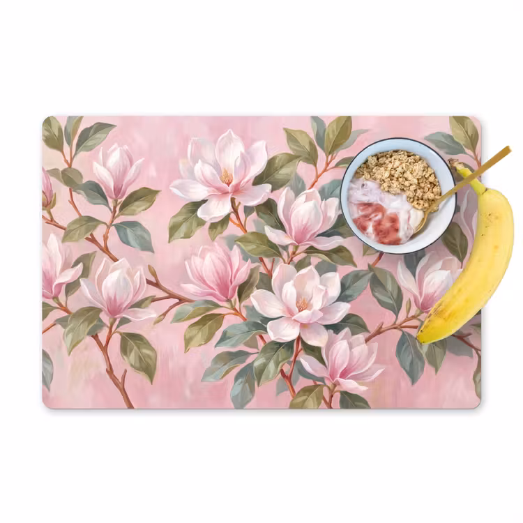 Tovaglietta – 6 pezzi - Magnolie - Motivo - Rosa — 1