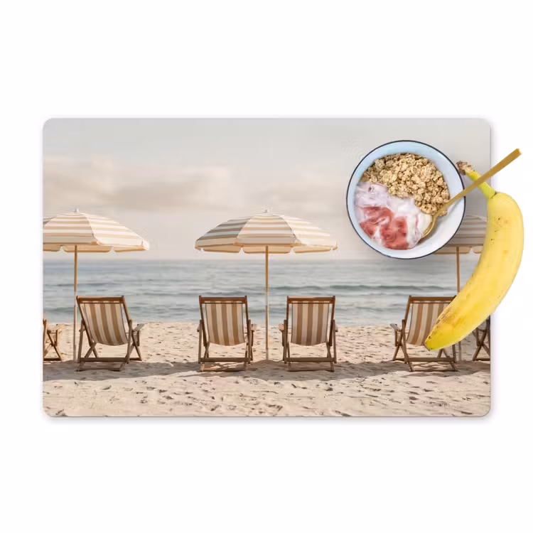 Tovaglietta – 6 pezzi - Spiaggia - Sedie - Ombrellone — 1