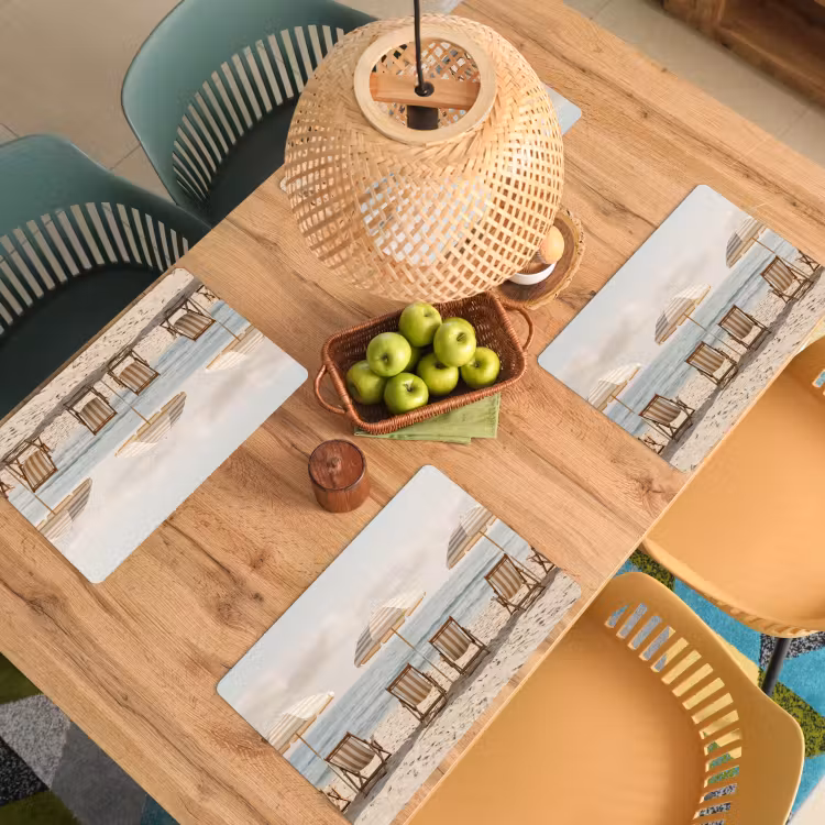 Tovaglietta – 6 pezzi - Spiaggia - Sedie - Ombrellone — 3