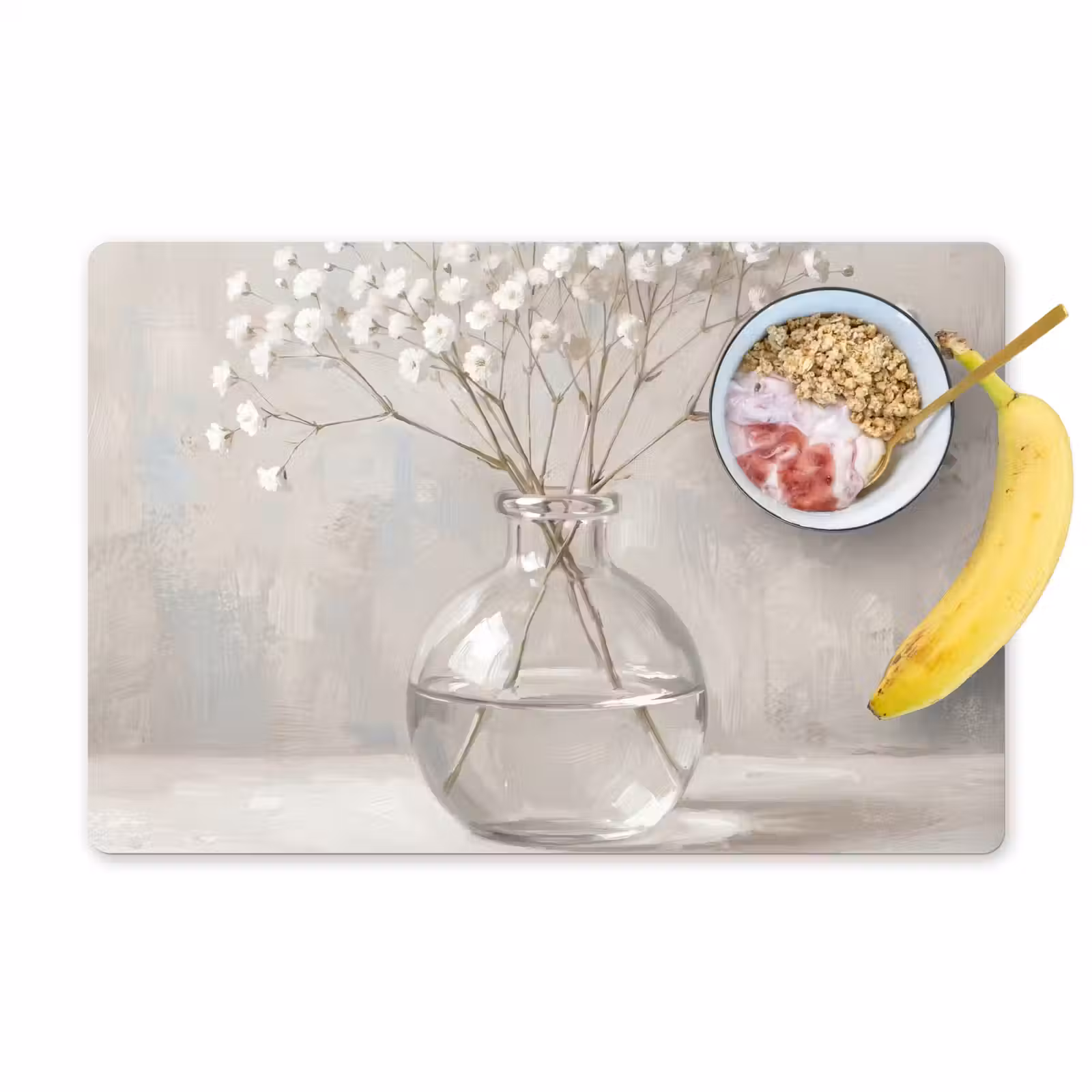 Tovaglietta – 6 pezzi - Plasterwort - Vaso - Bianco — 1