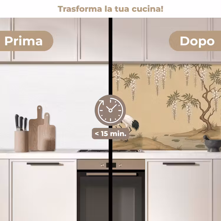 Schienale cucina - Gru - Acqua - Beige — 3