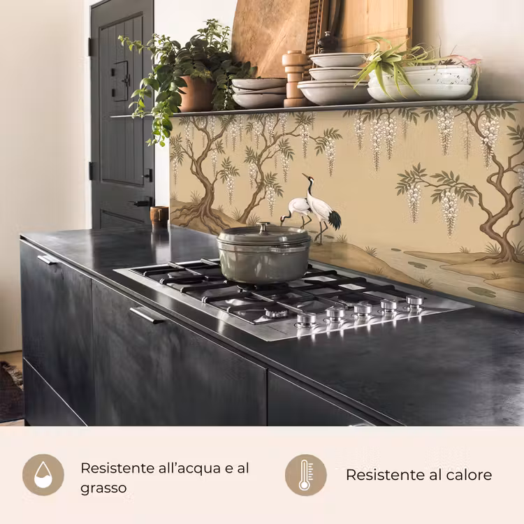 Schienale cucina - Gru - Acqua - Beige — 5