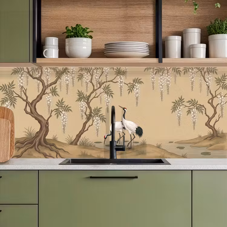 Schienale cucina - Gru - Acqua - Beige — 8