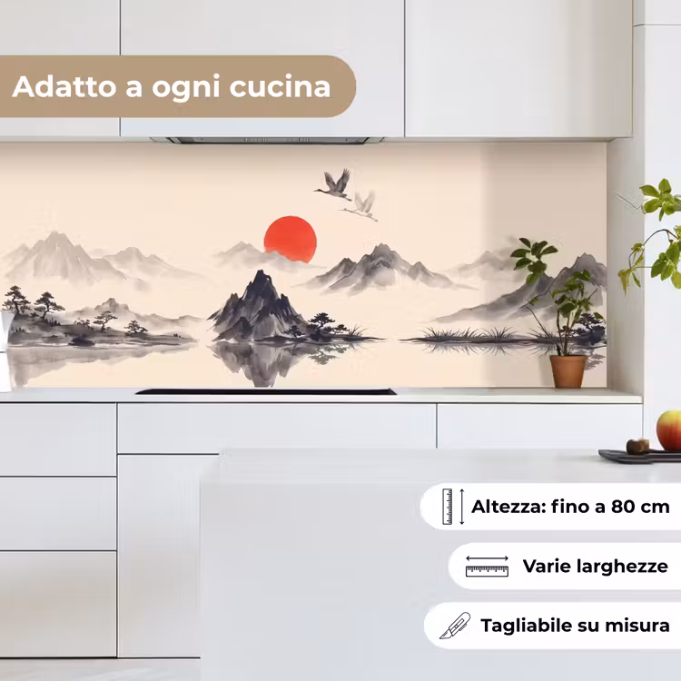 Schienale cucina - Orientale - Gru - Paesaggio — 7