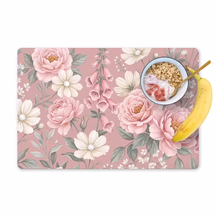Tovaglietta – 6 pezzi - Peonie - Foxglove - Rosa — 1