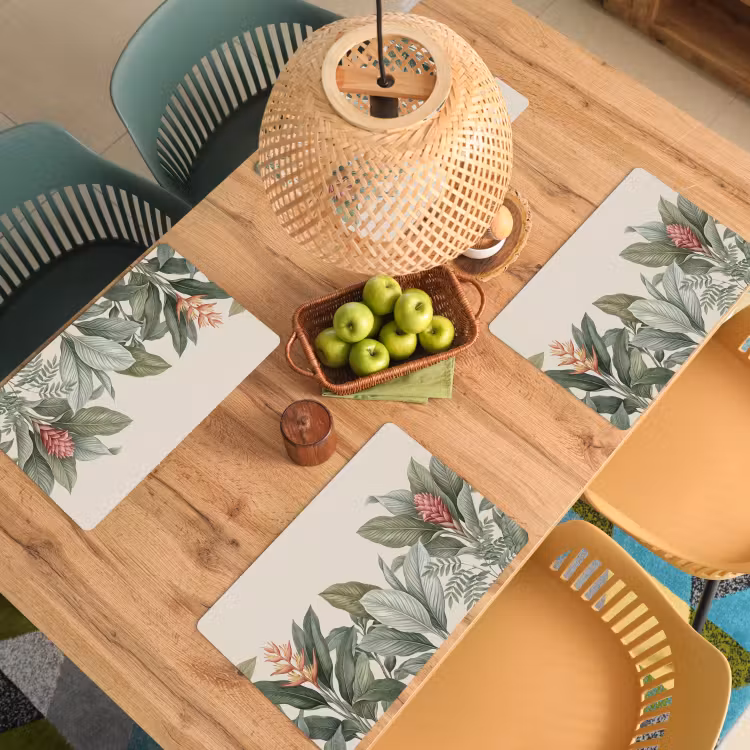Tovaglietta – 6 pezzi - Tropicale - Piante - Moderno - Verde — 3