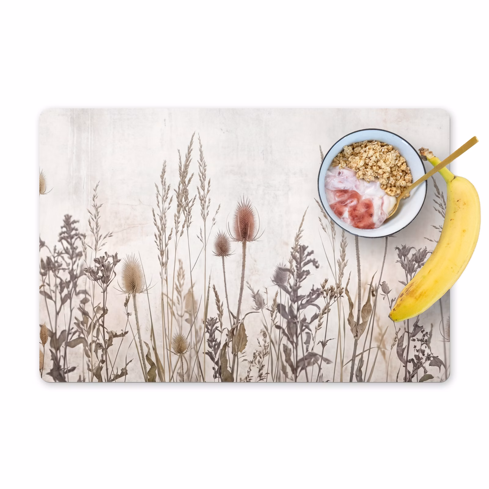 Tovaglietta – 6 pezzi - Fiori di campo - Design - Seppia — 1