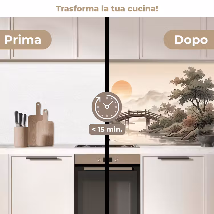 Schienale cucina - Asia - Paesaggio - Colorato — 3