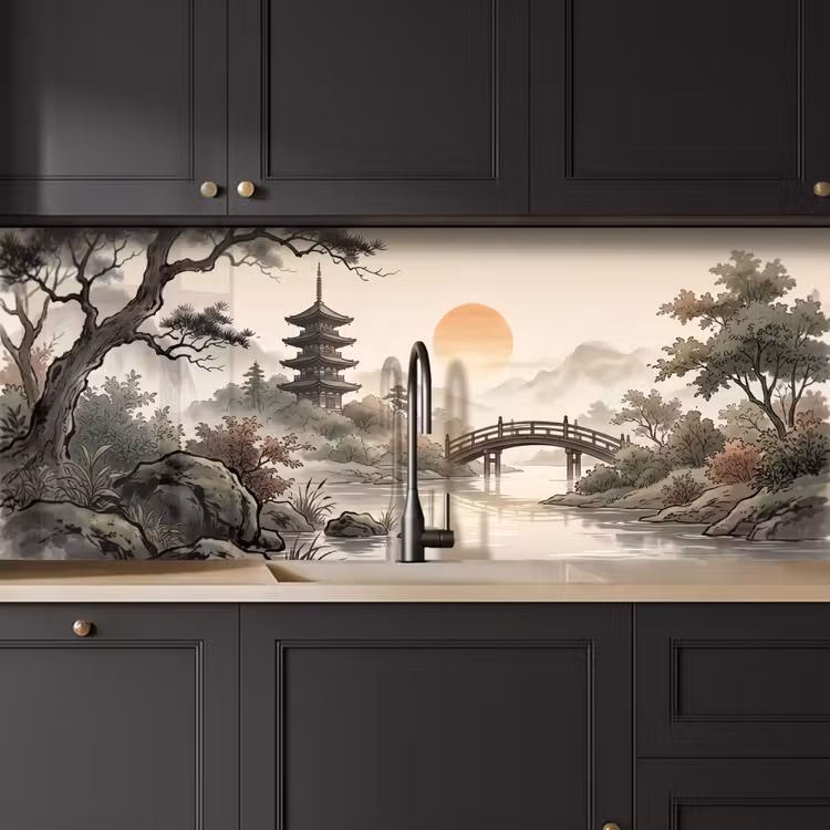 Schienale cucina - Asia - Paesaggio - Colorato — 6