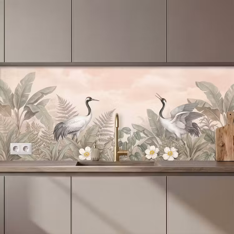 Schienale cucina - Gru - Natura - Rosa — 1